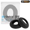 Geekria 2 Pairs Ice Silk Headphones Ear Covers - Product Safety Certified - Washable & Stretchable Earcup Protectors for Over-Ear Headsets, Sweat Pads for Gym, Gaming (Size M/Black) view 2