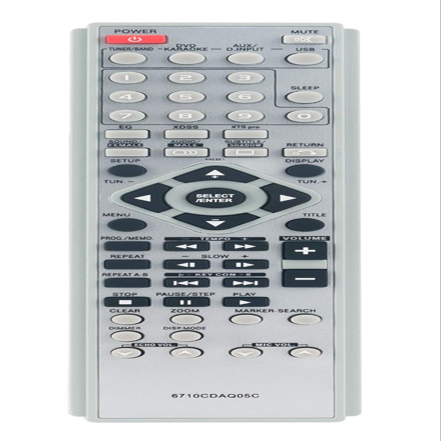 6710CDAQ05C Replaced Remote fit for LG DVD Micro Karaoke System LF-K9350Q LF-K9150A/X LFS-K9150V LF-K9350A/X LFS-K9350C LFS-K9350T LFS-K9350V LF-K9150Q 6710CDAQ05G FB-162 FB162 FBS162V FB162-A0U
