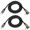 AAOTOKK 90 Degree Type C 3.1 Extension Cable 4K@60Hz Right&Left Angle Type C 3.1 USB Male to Male Connector Cable Supports Charging,Data,Audio,Video Cable,Compatible Samsung S10 S8, MacBook(1M/2Pack) view 1