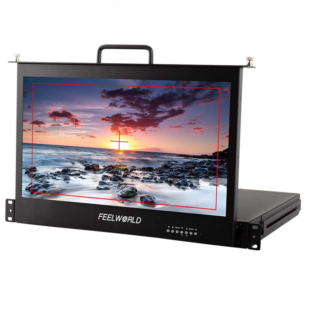 FEELWORLD SC173-HD 17.3 Inch Pullout Rackmount Monitor 1RU Full HD HDMI 1920x1080 (HDMI)