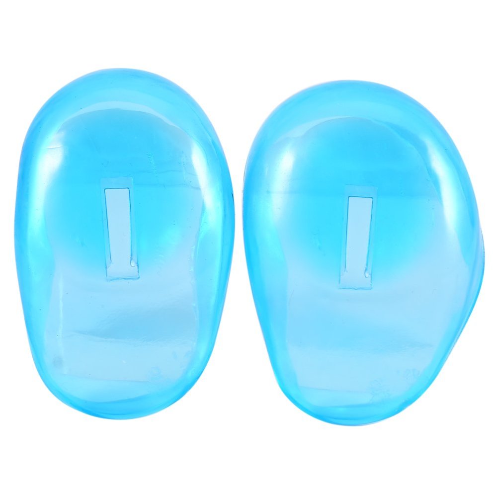 Plastic Ear Cover Protector,2pcs Blue Ear Cover Anti Staining Plastic Guard Protects Earmuffs From The Dye