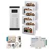 AMOCAM Apartment Video Intercom System and Electric Control Door Lock and 12V Power Supply Control for 6 Units Apartmen view 1