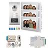 AMOCAM Apartment Video Intercom System and Electric Control Door Lock and 12V Power Supply Control, Support Keyfob Unlock for 3 Units Apartment Household view 1