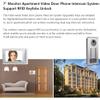 AMOCAM Apartment Video Intercom System and Electric Control Door Lock and 12V Power Supply Control, Support Keyfob Unlock for 3 Units Apartment Household view 3