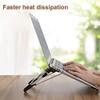 Aluminum Alloy Adjustable Laptop Desktop Stand Foldable Rack Holder for Notebook Pad PC view 2