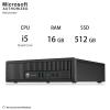 HP EliteDesk 800 G1 USFF Desktop PC Computer Package, Intel Quad Core i5 up to 3.6GHz, 16G DDR3, 512G SSD, USB 3.0, VGA, DP, 20 Inch LCD Monitor(Brands May Vary), Keyboard, Mouse, Windows 11 (Renewed) view 2