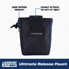 Legend XT520 Quick Release Pouch & Finger Tab Bag (Deep Blue) | Interior Divider for Better Organization & Storage of Release Aids | Attaches to Standard 2" Belt | Quick Drawstring Closure view 4