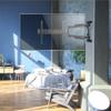 ONKRON Full Motion TV Wall Mount for 40-75 Inch TVs up to 77 lbs, Extendable TV Mount Swivel and Tilt, Articulating Arm VESA 100x100-400x400, Corner Television Wall Mount Bracket Black view 2