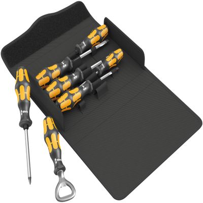 Kraftform 900/7 Set 3 Screwdrvr set textile box