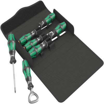 Wera Kraftform 300/7 Set 3 Screwdriver Set, Hex, Blend, Multi, Home Improvement, Auto Repair