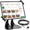 AboveTEK Anti-Theft iPad Kiosk Stand, 360 Swivel POS Tablet Mount with Security Cable & Key, Fits 713-inch iPad & Samsung Galaxy Tab, Perfect for Retail & Business view 1