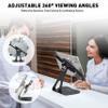 AboveTEK Anti-Theft iPad Kiosk Stand, 360 Swivel POS Tablet Mount with Security Cable & Key, Fits 713-inch iPad & Samsung Galaxy Tab, Perfect for Retail & Business view 3