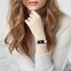 Compatible with Samsung Galaxy Fit 2019 Bands, Replacement Classy Wristband Smart Watch Stainless Steel Adjustable Accessory Bands Strap with Install Tools for Galaxy SM-R370 Smartwatch (Silver) view 3
