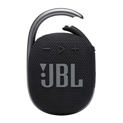 JBL Clip 4 - Portable Bluetooth speaker with a built-in battery, IP67 waterproof and dustproof, Compact size and great sound. - Black