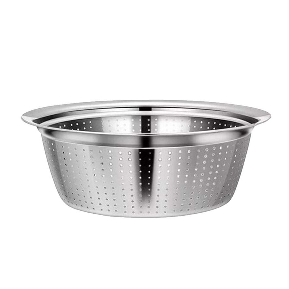 Inzopo Kitchen Drip Rack Sink Drainer Stainless Steel Washing Bowl Strainers Strainer - Silver, 24cm Silver 24cm