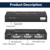 DVI Splitter 1 in 2 Out 2 Port DVI Dual Monitors Distribution Duplicator Video Splitter Support EDID Management Resolution up to 4K30Hz for PC Laptop DVR Projector HDTV view 3