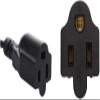 Toptekits C14 to C13+NEMA 5-15R Y Splitter Power Cord, Single IEC 320 C14 Male to C13+Nema 5-15R Female Adapter Cable, 1ft, 18AWG, 10A 250V, Pure Copper, Black view 4