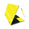 MightySkins Glossy Glitter Skin for HP Pavilion x360 14" (2020) - Solid Yellow | Protective, Durable High-Gloss Glitter Finish | Easy to Apply, Remove, and Change Styles | Made in The USA view 2