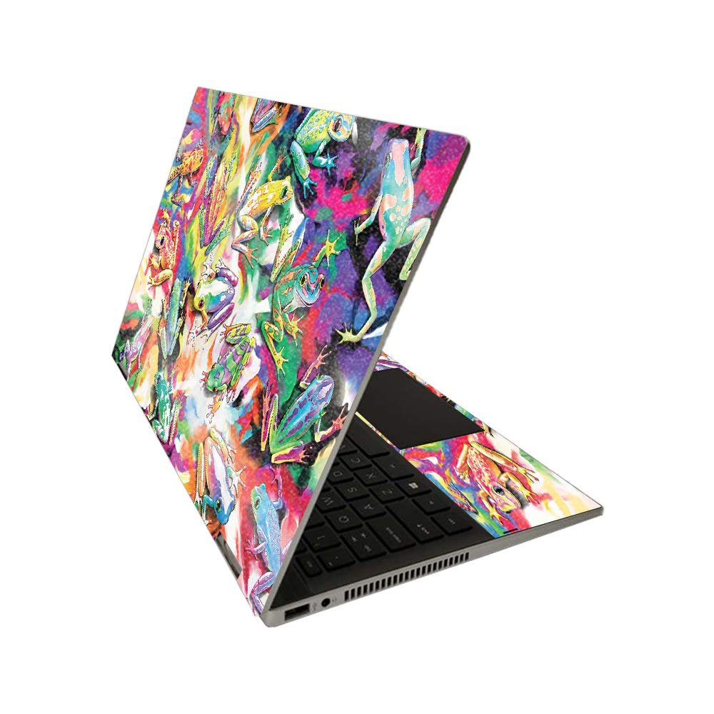MightySkins Glossy Glitter Skin for HP Pavilion x360 14" (2020) - Wet Paint | Protective, Durable High-Gloss Glitter Finish | Easy to Apply, Remove, and Change Styles | Made in The USA