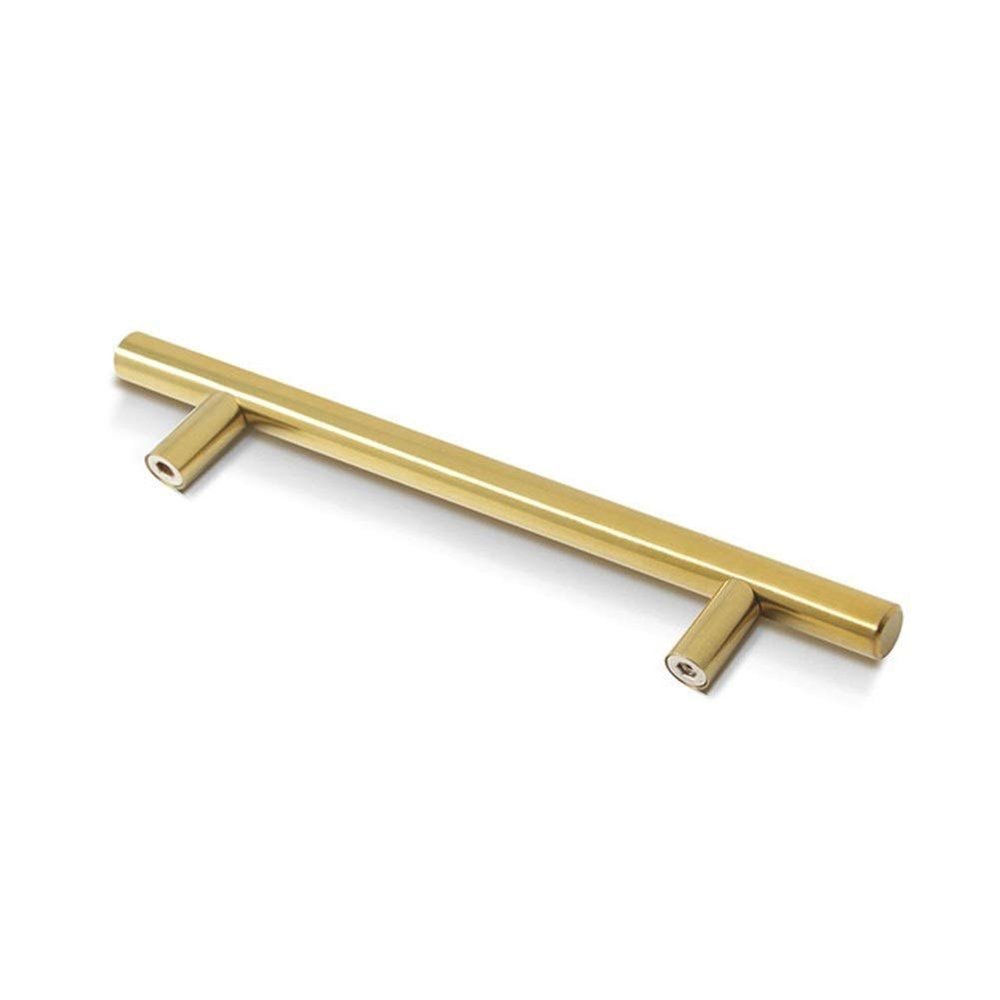 Geeyu ZHaonan-Dressing Table Handle, Long Handle Kitchen Closet Cupboard Door Pulls, Matte Black Cabinet Handles, Gold Brass Furniture Pulls,Drawer Knobs, Indoor Hardware (Color : Hole to Hole 128mm)