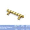 Geeyu ZHaonan-Dressing Table Handle, Long Handle Kitchen Closet Cupboard Door Pulls, Matte Black Cabinet Handles, Gold Brass Furniture Pulls,Drawer Knobs, Indoor Hardware (Color : Chrome) view 2