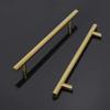 Geeyu ZHaonan-Dressing Table Handle, Long Handle Kitchen Closet Cupboard Door Pulls, Matte Black Cabinet Handles, Gold Brass Furniture Pulls,Drawer Knobs, Indoor Hardware (Color : Chrome) view 3