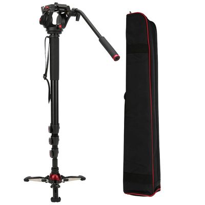 Hydraulic Ballhead Monopod, for DV, Camera, Mirrorless Camera, SLR, etc