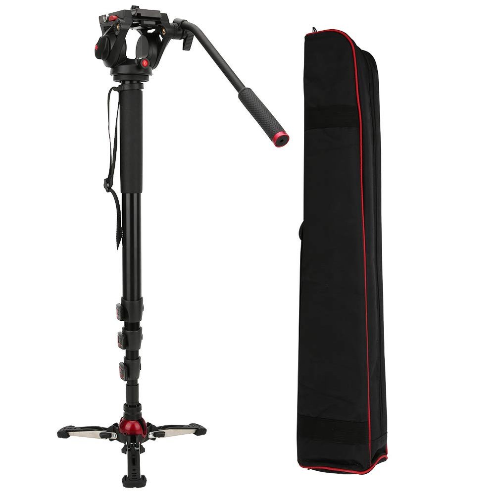 Hydraulic Ballhead Monopod, for DV, Camera, Mirrorless Camera, SLR, etc