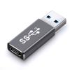 ELECTOP USB 3.1 GEN 2 Male to Type-C Female Adapter, Support Double Sided 10Gbps Charging & Data Transfer, USB A to USB C 3.1 Converter for PC, Laptop, Charger, Power Bank, Quest Link(Space Grey) view 1