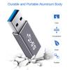 ELECTOP USB 3.1 GEN 2 Male to Type-C Female Adapter, Support Double Sided 10Gbps Charging & Data Transfer, USB A to USB C 3.1 Converter for PC, Laptop, Charger, Power Bank, Quest Link(Space Grey) view 4