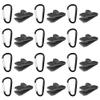 24 Pcs Tarp Clips with Carabiner - Heavy Duty Lock Grip Thumb Screw Camp Tent Clamp Clip for Awnings Outdoor Camping Caravan Canopies Car Covers Swimming Pool Covers with Buckle view 1