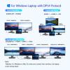 LIONWEI USB C Docking Station Dual Monitor, Laptop Docking Station 3 Monitors Quadruple Display with Dual 4K HDMI, DP, VGA, 100W PD, 3 USB C/A 2.0, Laptop Dock for Dell, Lenovo, HP, Surface view 3