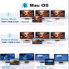 14 in 1 USB-C Docking Station - Dual Monitor Laptop Dock with 2 HDMI, VGA, 5 USB, SD/TF for Dell/Surface/HP/Lenovo Laptops view 4