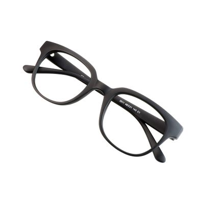 VisionGlobal Blue Light Blocking Glasses for Women and Men, Computer Reading Glasses, Anti Glare (Black, +5.00 Magnification)