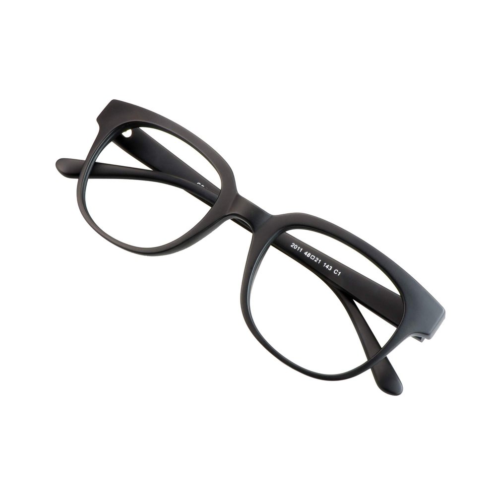 VisionGlobal Blue Light Blocking Glasses for Women and Men, Computer Reading Glasses, Anti Glare (Black, +5.00 Magnification)