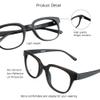 VisionGlobal Blue Light Blocking Glasses for Women and Men, Computer Reading Glasses, Anti Glare (Black, +5.00 Magnification) view 2