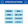 PackagingSuppliesByMail Disposable Apron, Blue, 28x46 Inches, 2000 Pack view 3