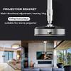 EBTOOLS Ceiling Wall Projector Mount, Adjustable Height Telescopic Projector Mount Stand, Lifting/Vertical/Wall Hanging, 3kg Load Capacity, for Miniature Projectors view 2
