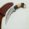 Damascus KE-0513-HK Custom Handmade Knife11 Steel Hunting Karambit Knife With Sheath Outdoors Tools Hand Forged Hunting Knife/Cutting Tool/Camping/Bushcraft Knife view 2