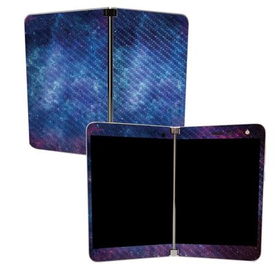 MightySkins Carbon Fiber Skin for Microsoft Surface Duo - Nebula | Protective, Durable Textured Carbon Fiber Finish | Easy to Apply, Remove, and Change Styles | Made in The USA, CF-MISURDUO-Nebula