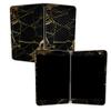 MIGHTY SKINS Carbon Fiber Skin for Microsoft Surface Duo - Black Gold Marble | Protective, Durable Textured Carbon Fiber Finish | Easy to Apply | Made in The USA view 1