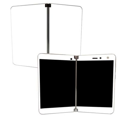 MIGHTY SKINS Skin for Microsoft Surface Duo - Solid White | Protective, Durable, and Unique Vinyl Decal wrap Cover | Easy to Apply, Remove, and Change Styles | Made in The USA (MISURDUO-Solid White)
