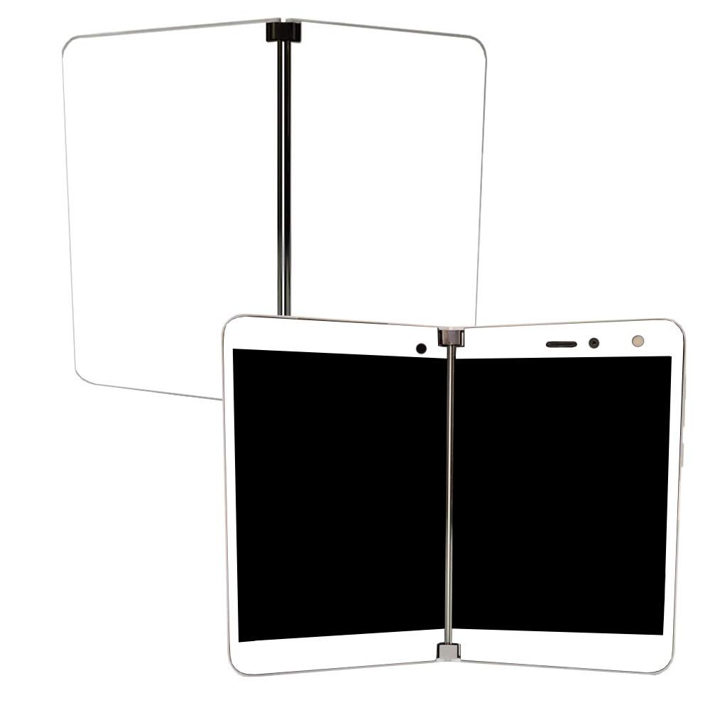 MIGHTY SKINS Skin for Microsoft Surface Duo - Solid White | Protective, Durable, and Unique Vinyl Decal wrap Cover | Easy to Apply, Remove, and Change Styles | Made in The USA (MISURDUO-Solid White)