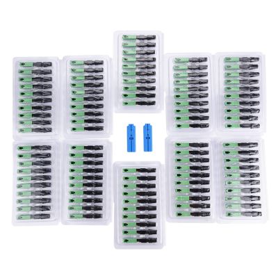 Oumefar 100PCS SC/Quick Fast Optic Fiber Connector Fast Embedded Fiber Connector Connecting for FTTH etc