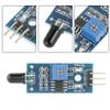 Oumefar 5 Pcs Compatible IR Infrared Flame Sensor Detection Module 3.3V-5V IR Flame Sensor Detector Module for Detecting Flame view 2