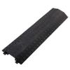Anbotek - Medium 3 Pack - Floor Cord Cover Cord Protector Drop Over Drop Trak Cable Ramp for Office Warehouse - Black view 1