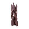 NESSASTORES 3 Wooden Tripod Stand - 6" Hand Carved Room Decor Holder, Ideal Crystal Ball Stand, Rock Stand, Vase Holder Stand for Abalone Shell, Decorative Bowl, Sphere, or Geode JC-046 view 3