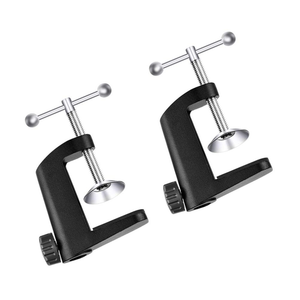 2pcs Table Mounting Clamp Table Lamp Clamp Mic Table Clamp Table Clamp Mount Desk Holder Clamp Metal Table Clamp Metal Table Mounting Tablet Stand Holder Desk Clamp Desk Lamp