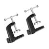 2pcs Table Mounting Clamp Table Lamp Clamp Mic Table Clamp Table Clamp Mount Desk Holder Clamp Metal Table Clamp Metal Table Mounting Tablet Stand Holder Desk Clamp Desk Lamp view 1