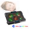 Laptop Cooling Pad, Laptop Cooler with 6 Quiet Fans RGB 7 Color Light for 15.6-17 Inch Laptop Cooling Fan Stand, Portable Slim USB Powered Gaming Laptop Cooling Pad, Switch Control Fan Speed(Black) view 2